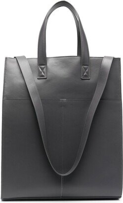 Large Rectangular Leather Tote Bag-AA