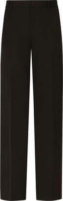 Pressed-Crease Tailored-Cut Trousers-AB