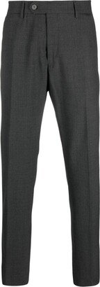 Boggi Milano Mélange-Effect Tailored Trousers