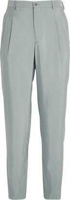 Silk-Blend Tailored Trousers