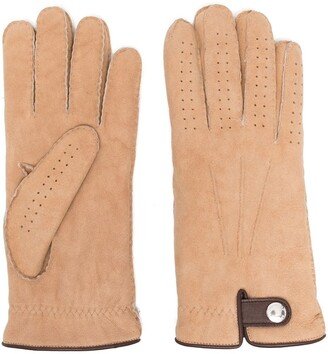 Perforated Leather Gloves-AC