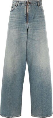 High-Waisted Wide-Leg Jeans-AR