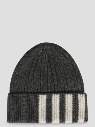 Cashmere Rib 4-bar Hat-AA