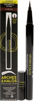 Fine Bristle Tip Pen - Auburn by Arches and Halos for Women - 0.02 oz Eyebrow Pen