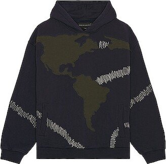 Who Decides War by Ev Bravado Pangia Hoodie in Navy