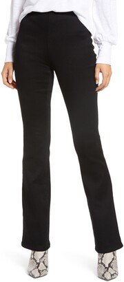 High Waist Pull-On Slim Bootcut Jeans