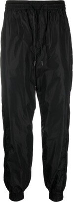 Drawstring-Waistband Tapered-Leg Trousers-AC