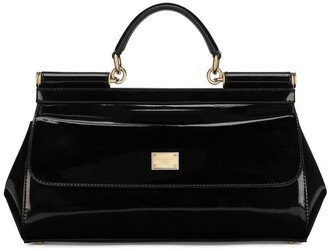 medium Sicily polished shoulder bag