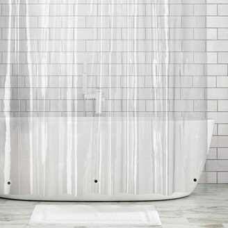 mDesign Premium Waterproof Vinyl Shower Curtain Liner - 72 x 72 - Clear