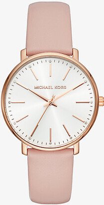 Pyper Rose Gold-Tone Leather Watch