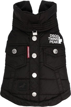 Logo-Print Dog Coat