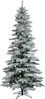 Flocked Slim Utica Tree with Dura-Lit 400 Light