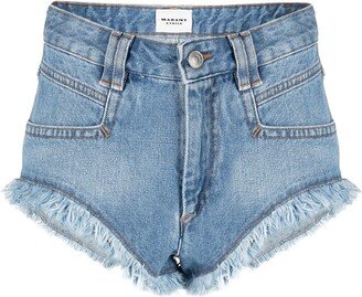 MARANT ÉTOILE Frayed Denim Shorts