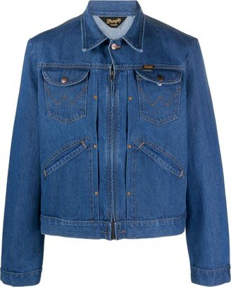 x Wrangler stud-detailed denim jacket