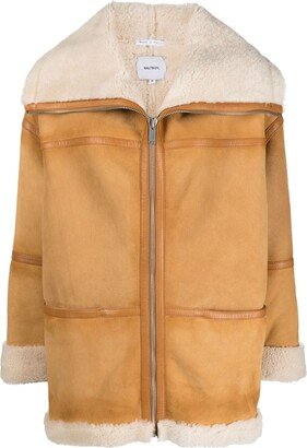 Halfboy Shearling Leather Coat