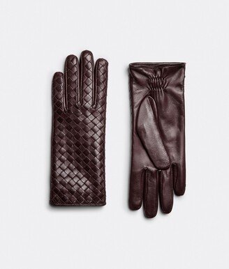 Intrecciato Leather Gloves-AA