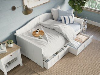 AFI Furnishings Nantucket Twin Wood Daybed with Set of 2 Drawers