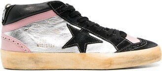 Mid-Star panelled sneakers