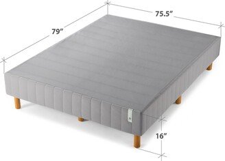 Priage by GOOD DESIGN Winner Metal Mattress Foundation, 16 Inch Platform Bed