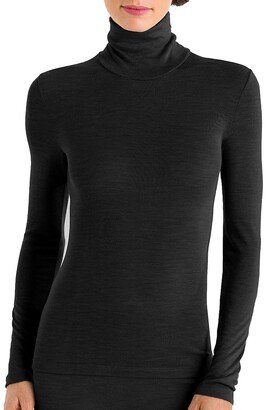 Wool & Silk Turtleneck Pullover