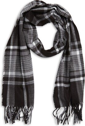 STEWART OF SCOTLAND Plaid Fringe Scarf