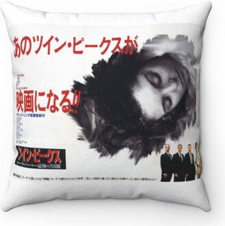 Twin Peaks Pillow - Spun Polyester Square Pillow, Japanese Poster Art, Fire Walk With Me