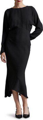 Long Sleeve Midi Dress-AA