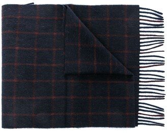 Check-Print Cashmere Scarf-AA