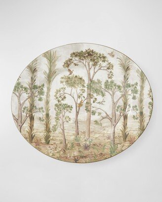 Kit Kemp for Spode Tall Trees Oval Platter, 14