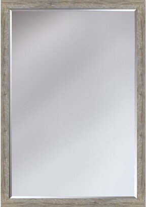 Metropolitan Pewter Framed Wall Mirror 35.5 x 21.5 - 35.5 x 21.5