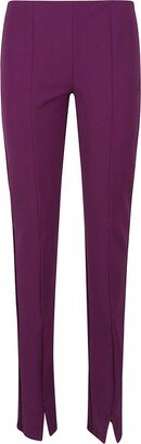 Zip Detailed Straight Leg Trousers