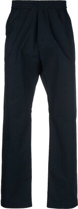 Straight-Leg Cotton Trousers-CH