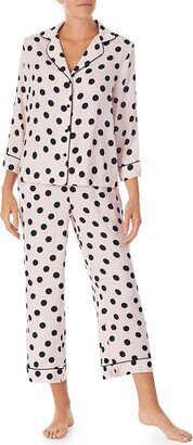 Dot 2-Piece Cropped Pajama Set