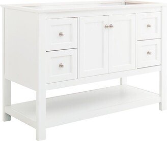 Cambria 47 Single Free Standing Vanity Cabinet Only - Less