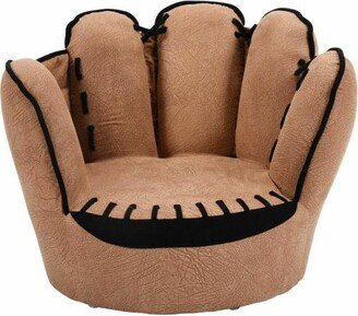 Slickblue Household Five Fingers Baseball Glove Shaped Kids Leisure Upholstered Sofa Chair