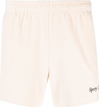 Logo-Embroidered Cotton Shorts-AF