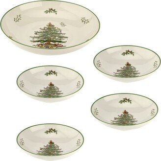 Christmas Tree Pasta Serving Set, 5 Piece