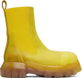 Yellow Edfu Beatle Bozo Tractor Chelsea Boots