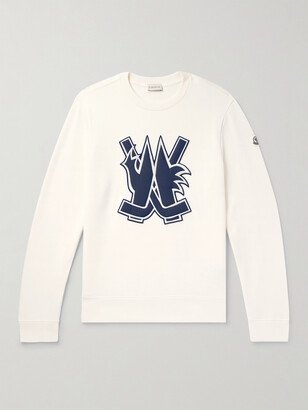 Logo-Appliquéd Cotton-Jersey Sweatshirt-AA