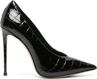 Eva 120mm crocodile-effect pumps