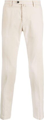 Stretch-Cotton Tapered Trousers-AL