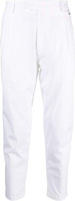 Stretch-Cotton Tapered Trousers-AG