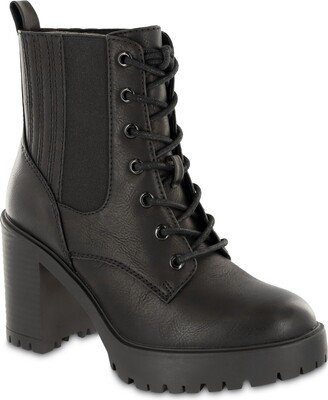 Women's Daryl Lace-Up Heeled Lug Sole Combat Boots