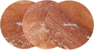 SSENSE Exclusive Red Marble Coaster Set