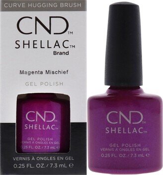 Shellac Nail Color - Magenta Mischief by for Women - 0.25 oz Nail Polish