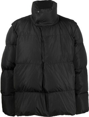 Feather-Down Pullover Puffer Jacket