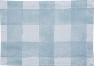 Buffalo Check Watercolor Blue Mist Placemat - Set of 4