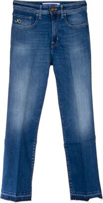 Mid Rise Ray Edge Cropped Jeans