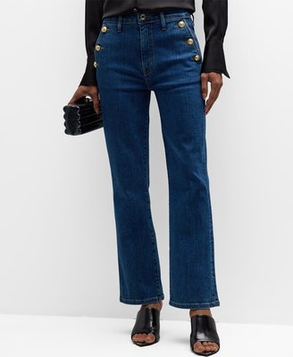 Goldie High Rise Cropped Flare Jeans