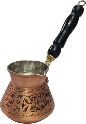 Solid Copper Turkish Coffee Pot, Greek Arabic Ottoman Stovetop Espresso Cezve Ibrik Briki, Colour